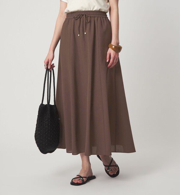UNITED ARROWS green label relaxing「［size SHORT/TALLあり］ドライクロス フレアスカート マシンウォッシャブル  通気性」|フレア|