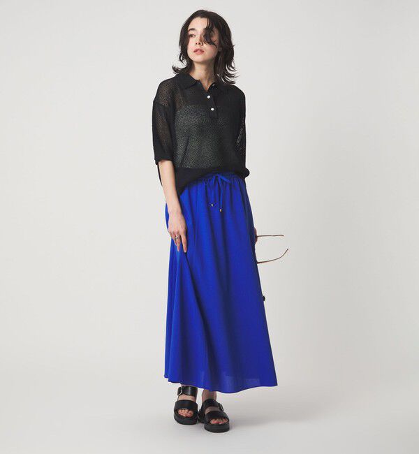 UNITED ARROWS green label relaxing「［size SHORT/TALLあり］ドライクロス フレアスカート マシンウォッシャブル  通気性」|フレア|