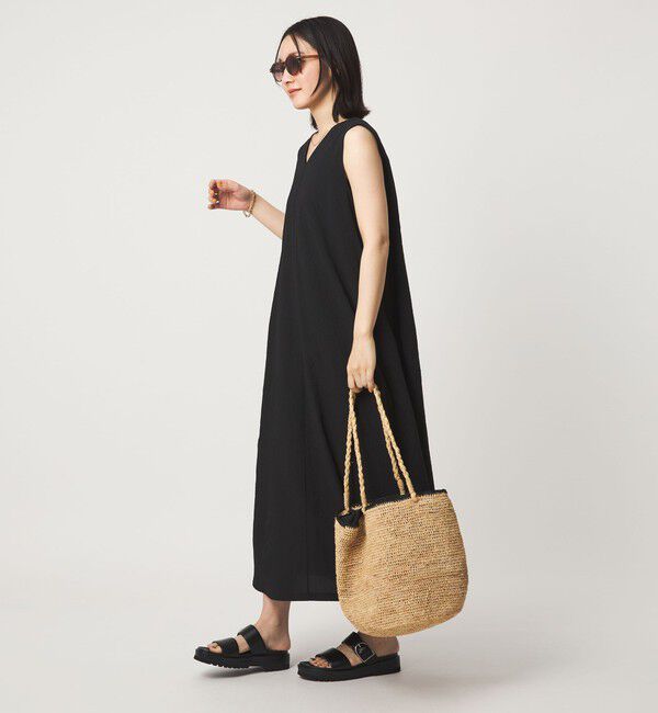 UNITED ARROWS green label relaxing「【WEB限定】＜at ease＞カラミ ノースリーブ ワンピース」|ワンピース|