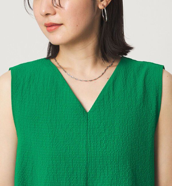 UNITED ARROWS green label relaxing「【WEB限定】＜at ease＞カラミ ノースリーブ ワンピース」|ワンピース|