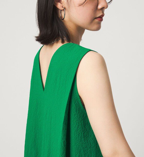 UNITED ARROWS green label relaxing「【WEB限定】＜at ease＞カラミ ノースリーブ ワンピース」|ワンピース|