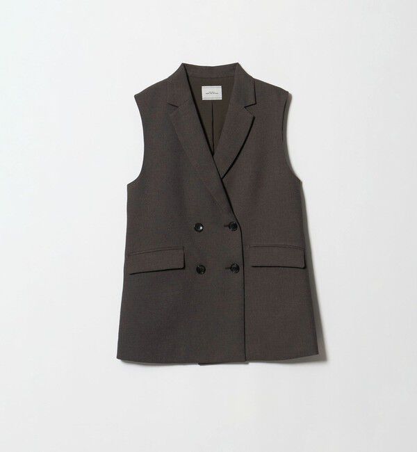 UNITED ARROWS green label relaxing「ネップツイル ベルト ジレ マシンウォッシャブル」|ベスト・ジレ|