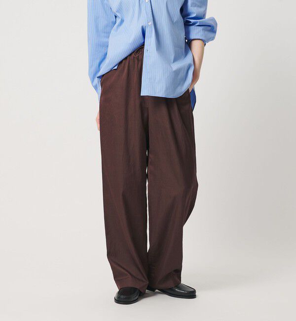 BEAUTY&YOUTH UNITED ARROWS「コットンレーヨンサテン ドローストワイドパンツ」|その他|