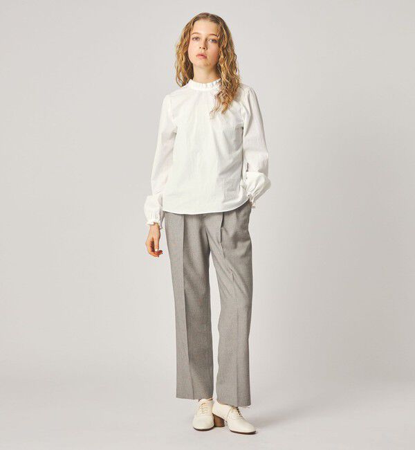 STEVEN ALAN「＜Steven Alan＞コットン バックオープン フリル ブラウス」|シャツ・ブラウス|