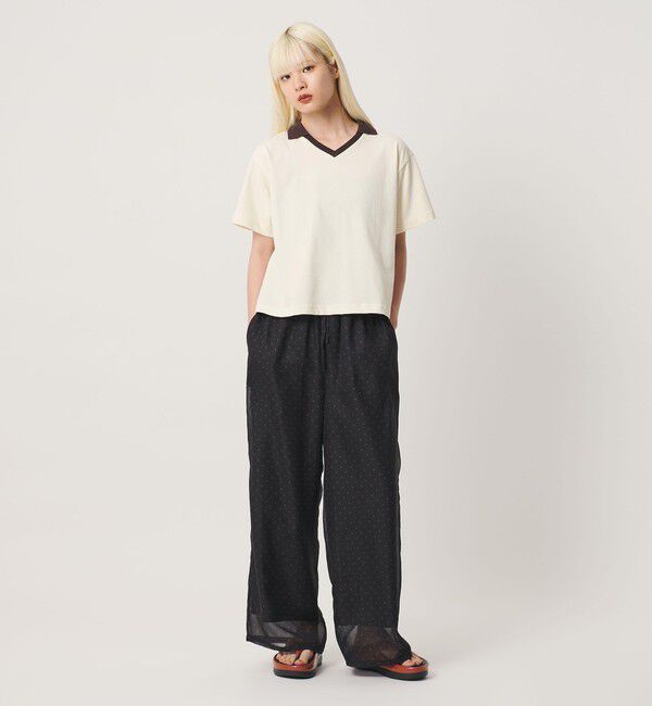 BEAUTY&YOUTH UNITED ARROWS「コットン 2トーン Vネック プルオーバー」|Tシャツ・カットソー|