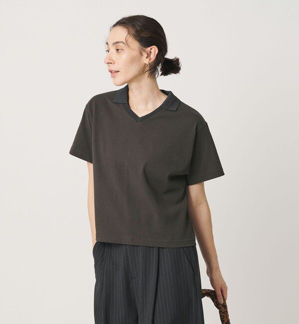 BEAUTY&YOUTH UNITED ARROWS「コットン 2トーン Vネック プルオーバー」|Tシャツ・カットソー|