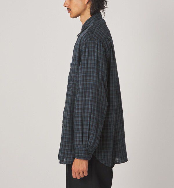STEVEN ALAN「＜Steven Alan＞ CC ガーゼ マドラスチェック レギュラーカラー シャツ LOOSE」|シャツ・ブラウス|