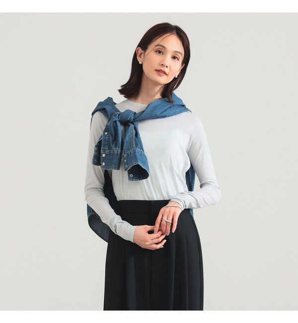 Demi-Luxe BEAMS 「【接触冷感】コットン ハイツイストシアー Tシャツ 26SS」|Tシャツ・カットソー|