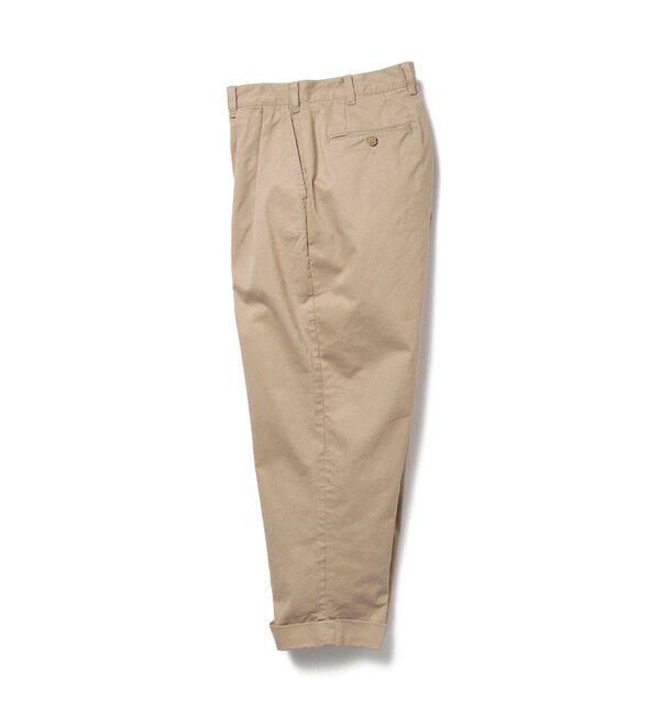 BEAMS PLUS「BEAMS PLUS｜2 Pleats Tapered Twill｜メンズ  チノパン｜オールシーズン」|チノ|