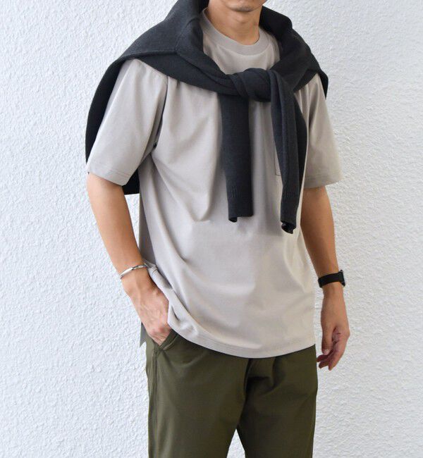 SHIPS any「SHIPS any:〈接触冷感/遮熱/UVカット機能等〉サマーファンクション ポケット Tシャツ 26SS◇」|Tシャツ・カットソー|