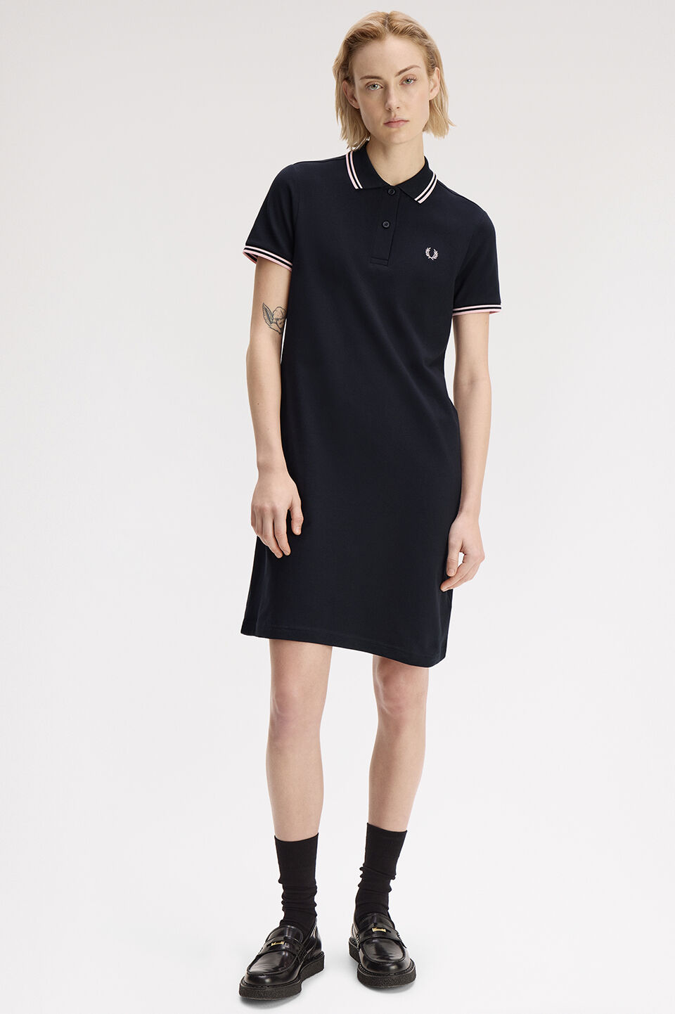 FRED PERRY 「FRED PERRY／Twin Tipped Fred Perry Dress D3600／フレッドペリーポロワンピース D3600」|ワンピース|NVY/ICDPNK