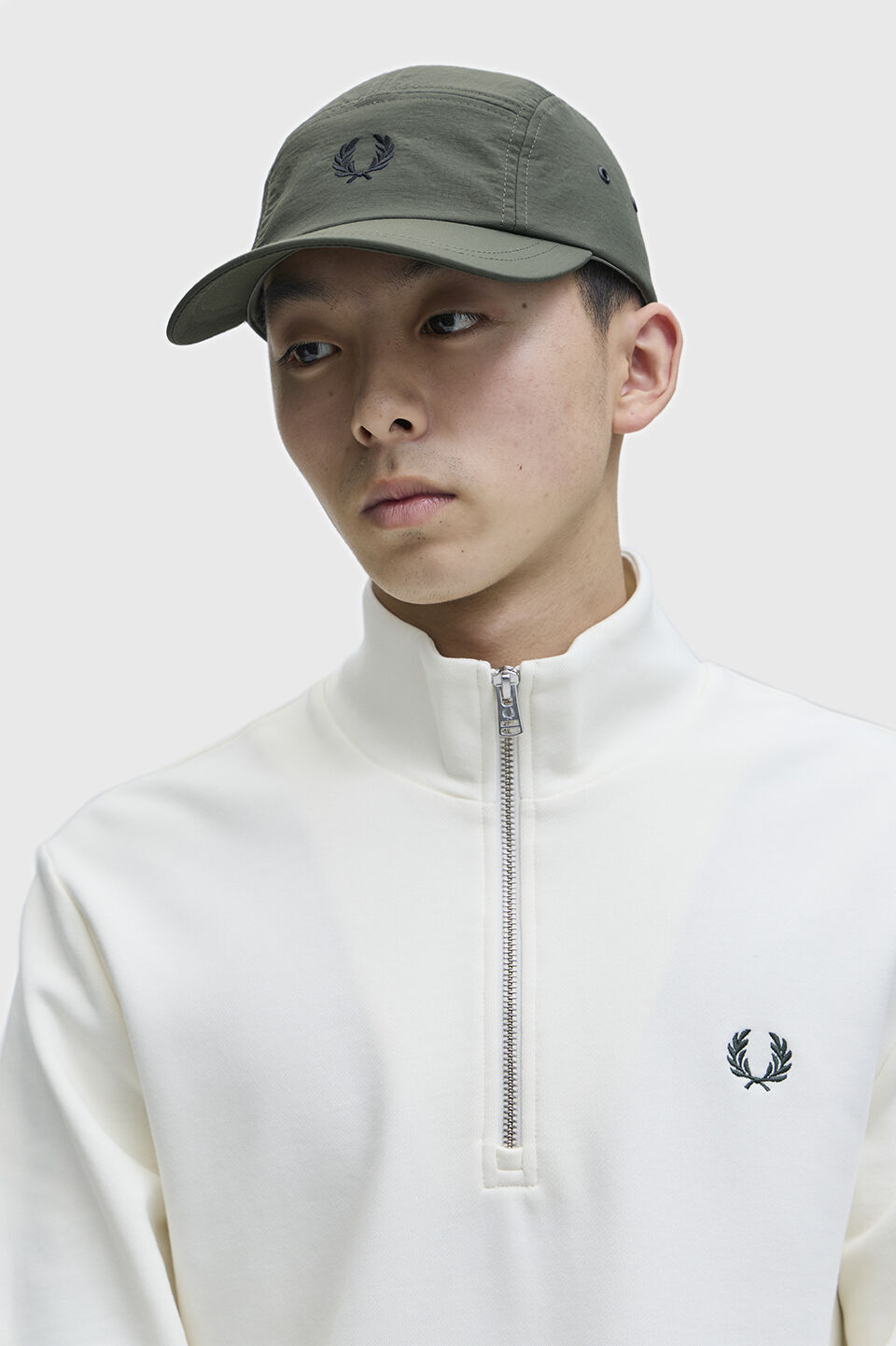 FRED PERRY 「5 Panel Ripstop Cap 5／パネルリップストップキャップ」|キャップ・キャスケット|HUNTING GREEN