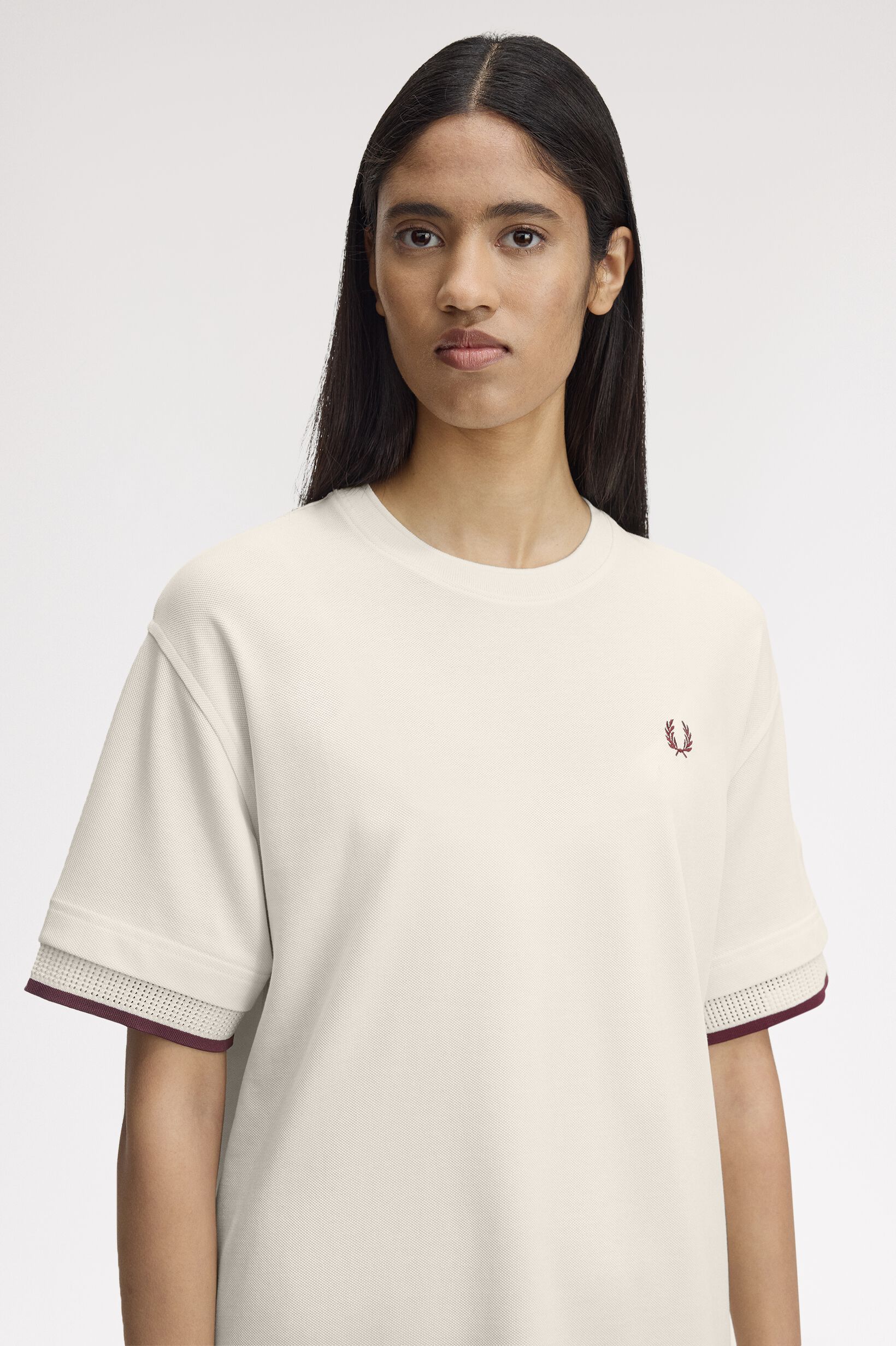 FRED PERRY 「FRED PERRY／Mesh Cuff Pique T-Shirt／メッシュカフスピケTシャツ」|Tシャツ・カットソー|