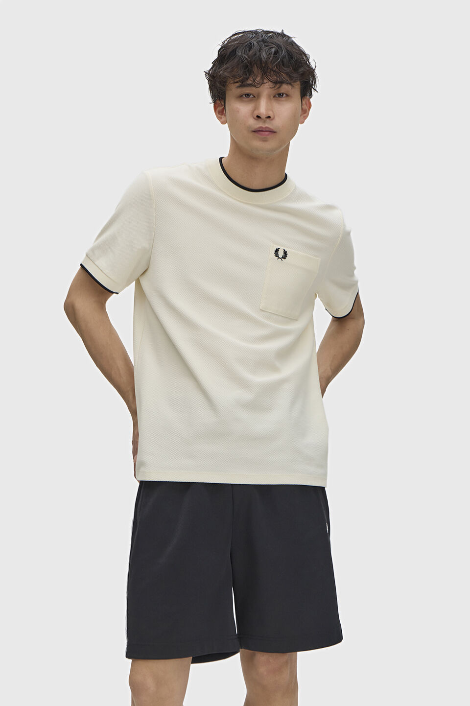 FRED PERRY 「Pocket Detail Pique T-Shirt／ポケットディティールピケTシャツ」|Tシャツ・カットソー|