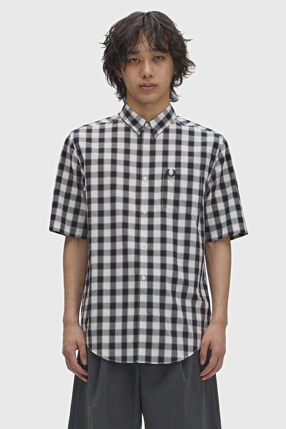 FRED PERRY 「Blurred Gingham Shirt／ブラードギンガムチェックシャツ」|シャツ・ブラウス|
