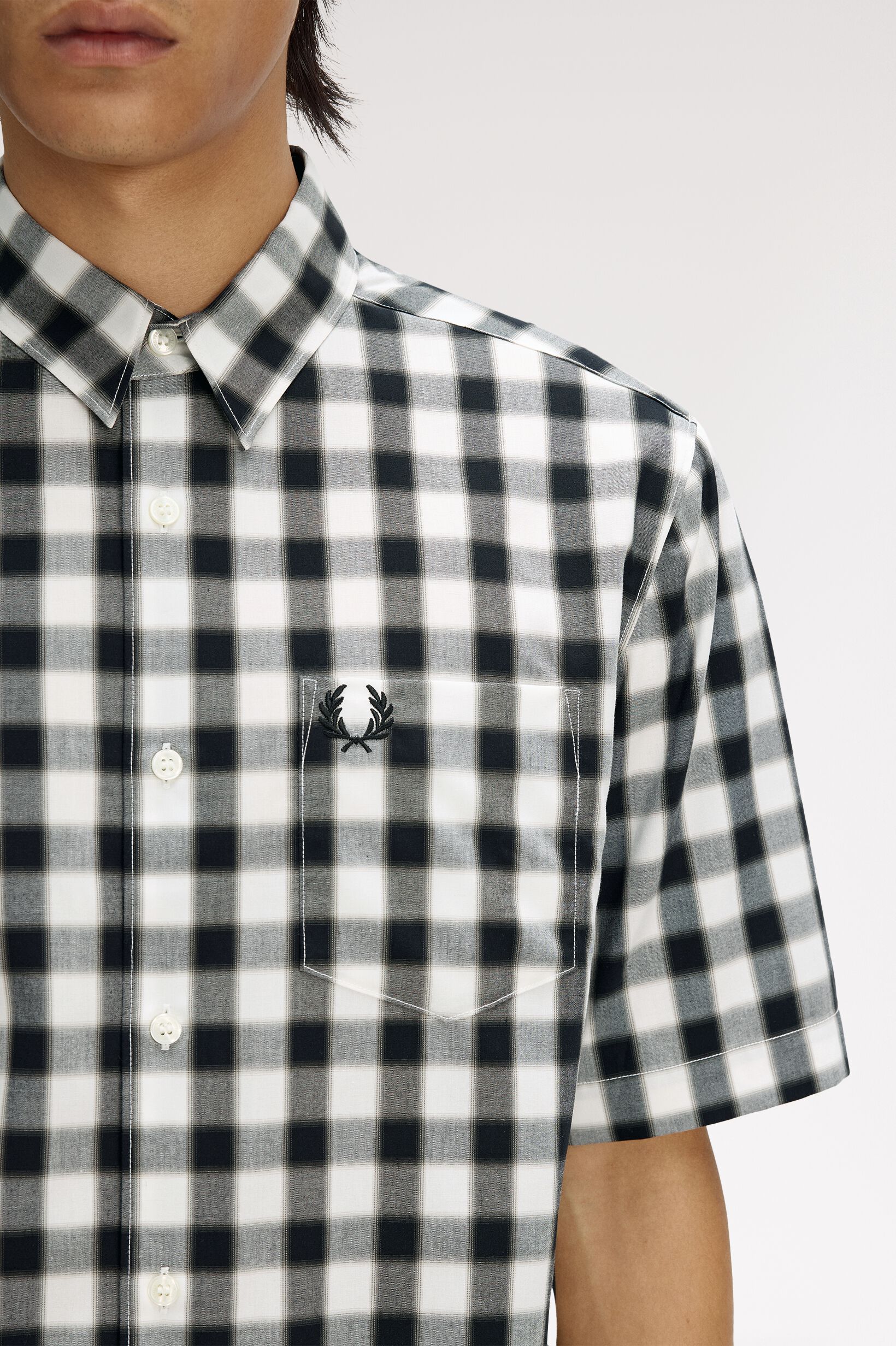 FRED PERRY 「Blurred Gingham Shirt／ブラードギンガムチェックシャツ」|シャツ・ブラウス|