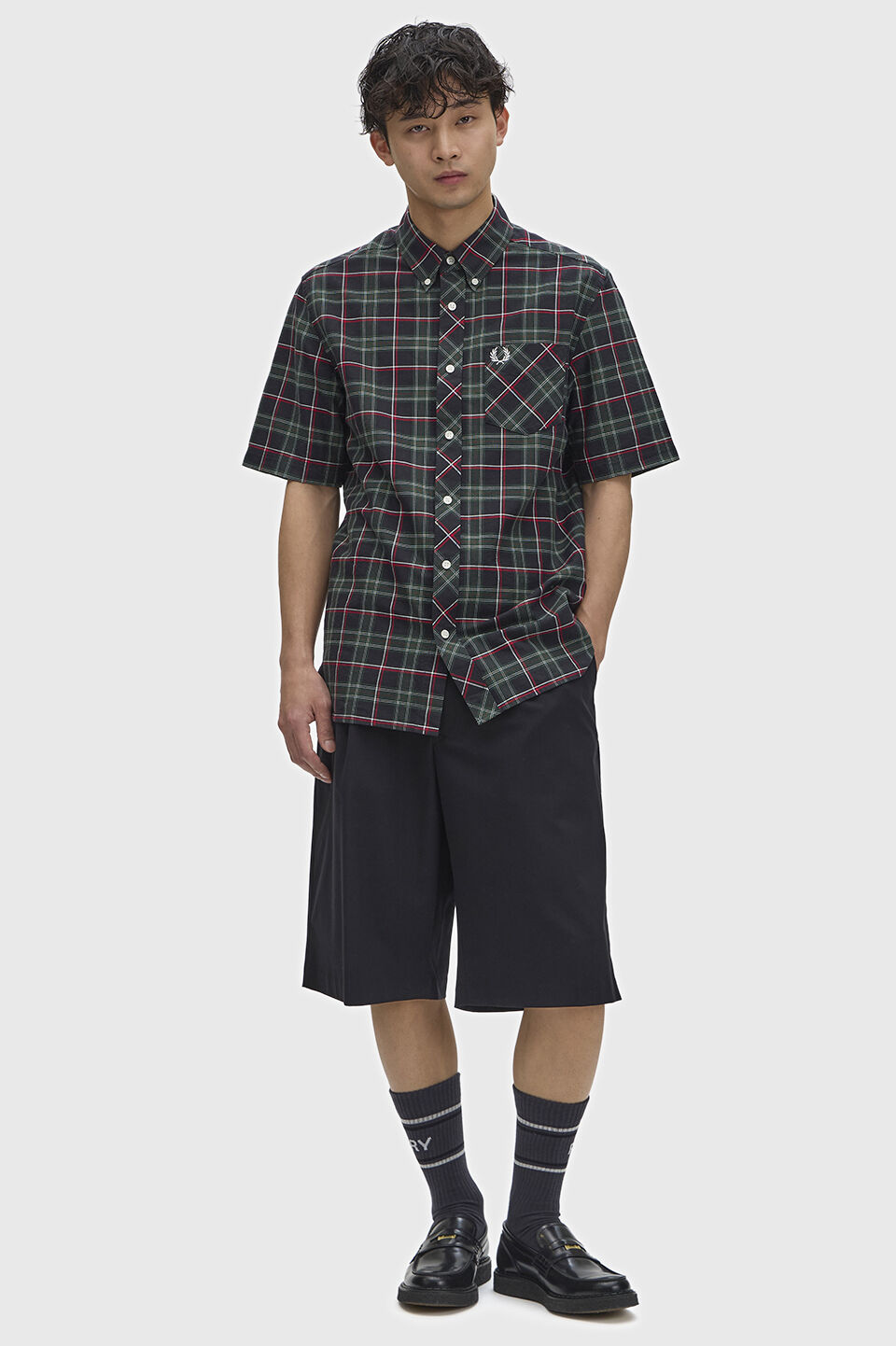 FRED PERRY 「Fred Perry Tartan Short Sleeve Shirt／フレッドペリータータンチェック半袖シャツ」|シャツ・ブラウス|