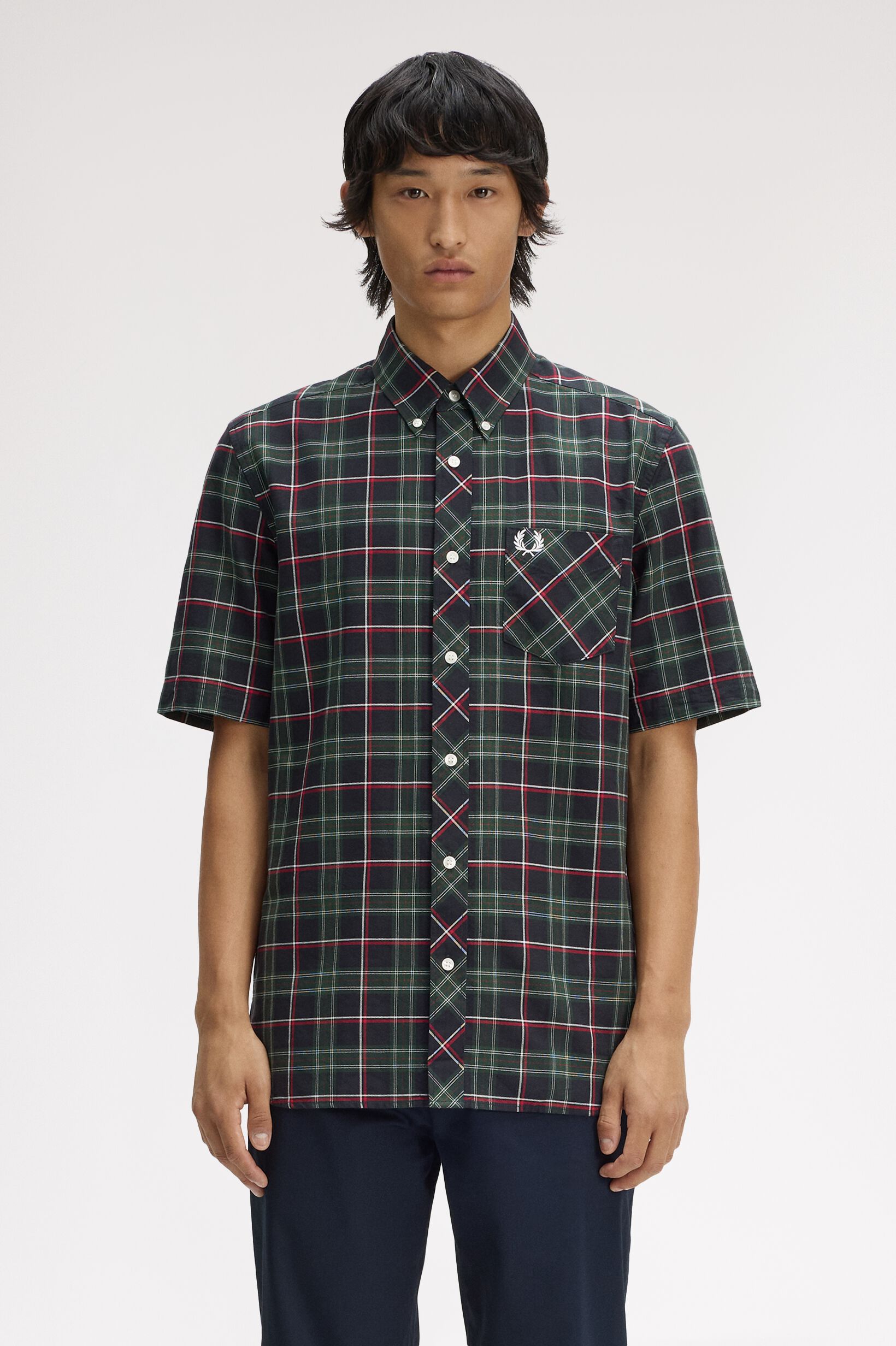 FRED PERRY 「Fred Perry Tartan Short Sleeve Shirt／フレッドペリータータンチェック半袖シャツ」|シャツ・ブラウス|