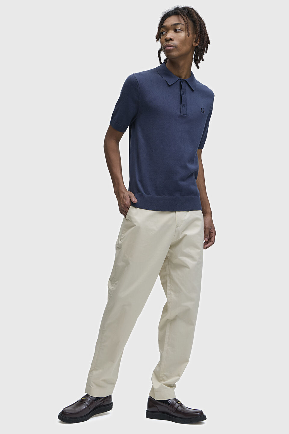 FRED PERRY 「FRED PERRY／Cotton Knitted Polo Shirt／コットンニットポロシャツ」|ポロシャツ|