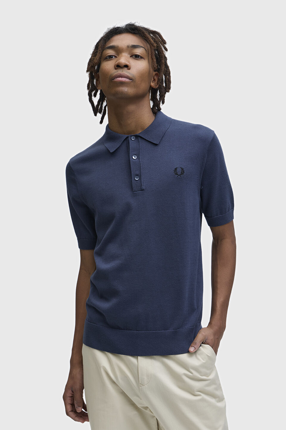 FRED PERRY 「FRED PERRY／Cotton Knitted Polo Shirt／コットンニットポロシャツ」|ポロシャツ|