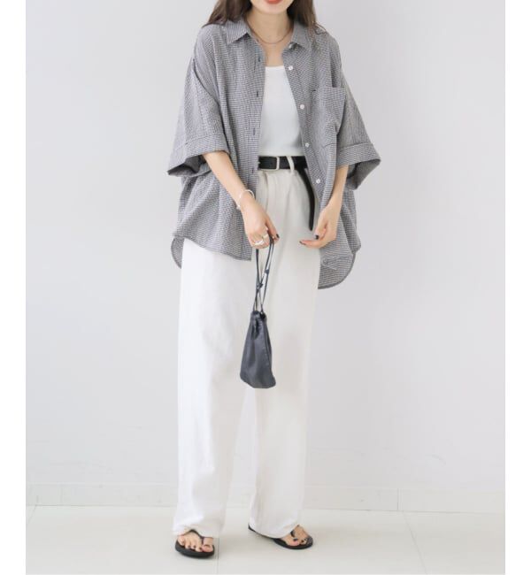 OUTDOOR PRODUCTS Usual Things「ギンガムチェックドルマンシャツ」|シャツ・ブラウス|