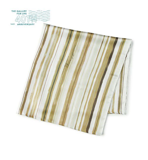 TOMORROWLAND GOODS「GALERIE VIE Sea Waves Drawing Scarf」|バンダナ・スカーフ|54 グリーン系