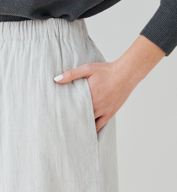 GALERIE VIE「レーヨンリネンストレッチ イージーワイドパンツ」|その他|