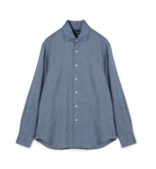 TOMORROWLAND MENS「コットンカシミヤフランネル ロングスリーブシャツ」|シャツ・ブラウス|65 ブルー