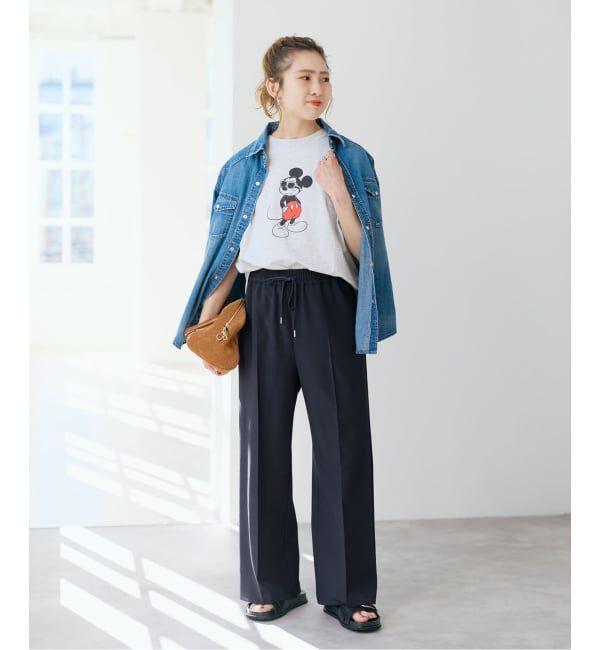 Spick and Span「ドライギャバイージースラックスパンツ」|スラックス|