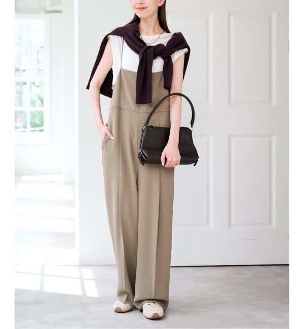 U by SPICK&SPAN「《WEB限定 / 追加 / 2枚セット》WPL トラウザーサロペット」|オールインワン|ブラウン D