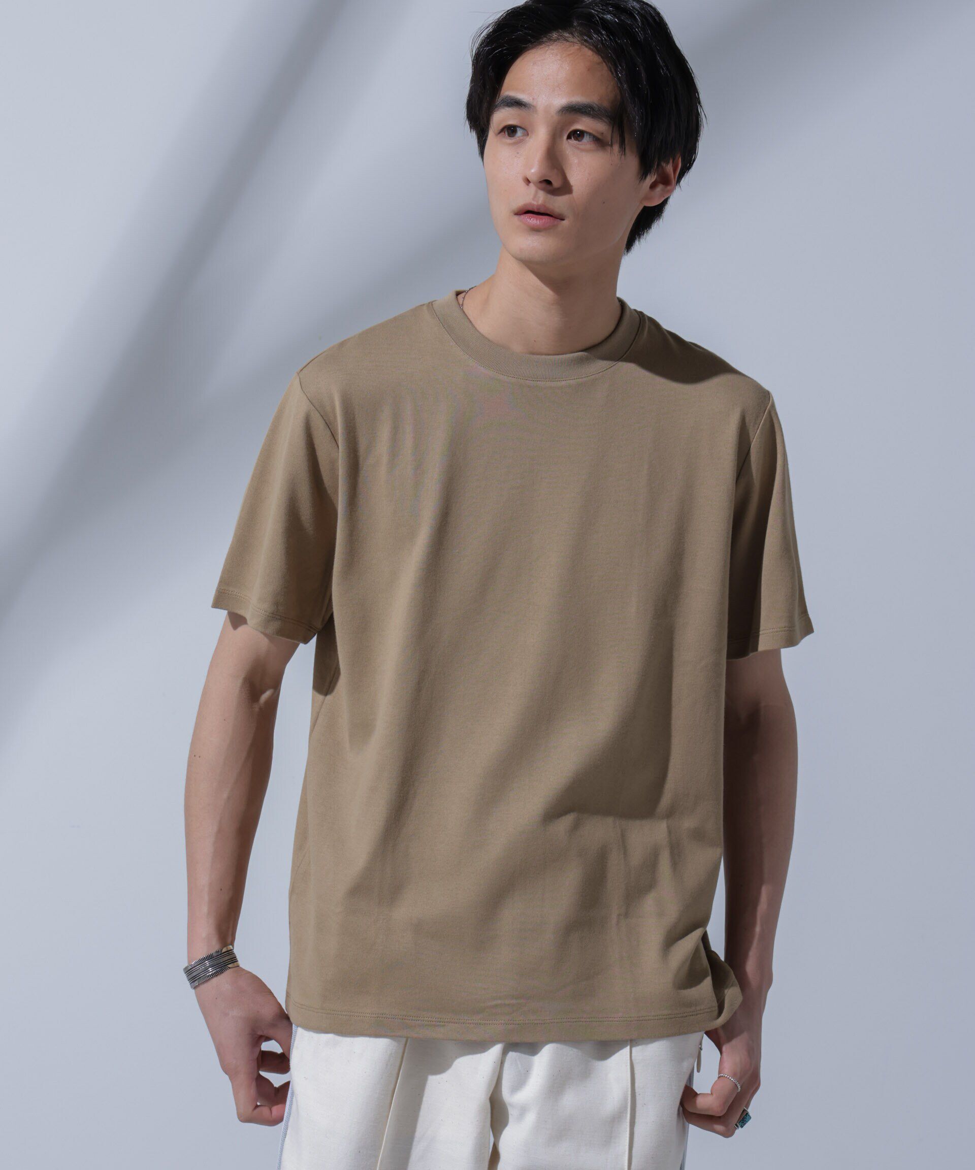 nano･universe「Anti Soaked(R)汗染み防止 クルーネックTシャツ」|Tシャツ・カットソー|
