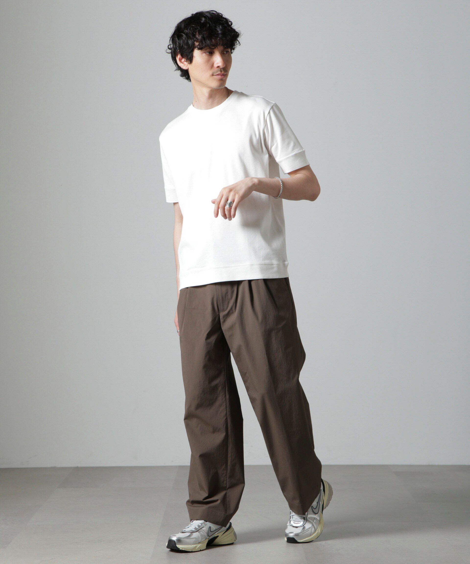 NANO universe「｢FORMAL JERSEY｣クルーネックカットソー半袖」|Tシャツ・カットソー|
