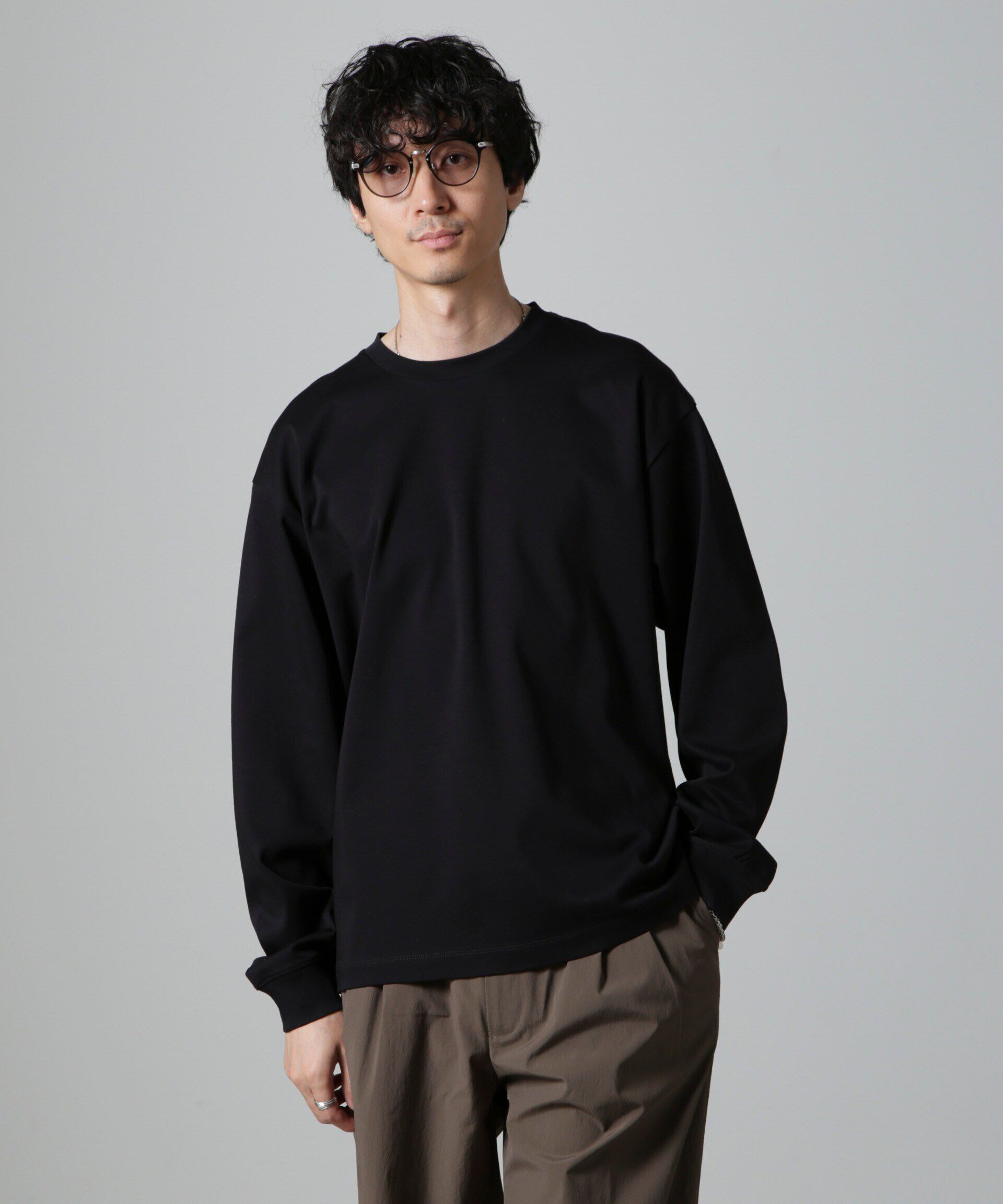 NANO universe「アンチスメル BIG クルーネックTシャツ 長袖」|Tシャツ・カットソー|
