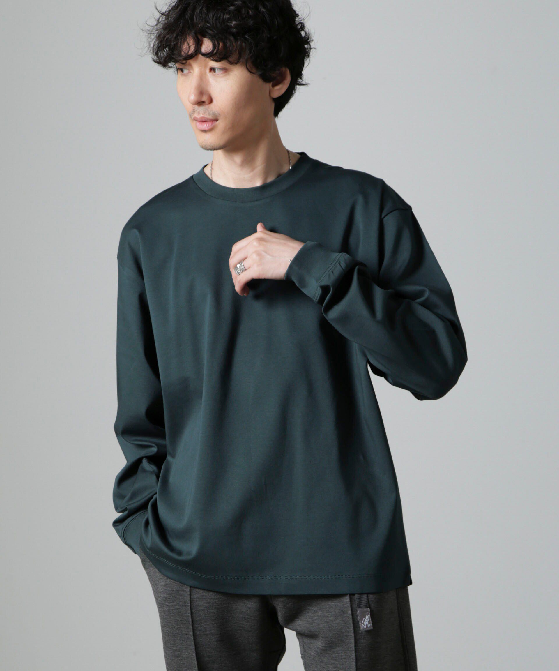 NANO universe「アンチスメル BIG クルーネックTシャツ 長袖」|Tシャツ・カットソー|
