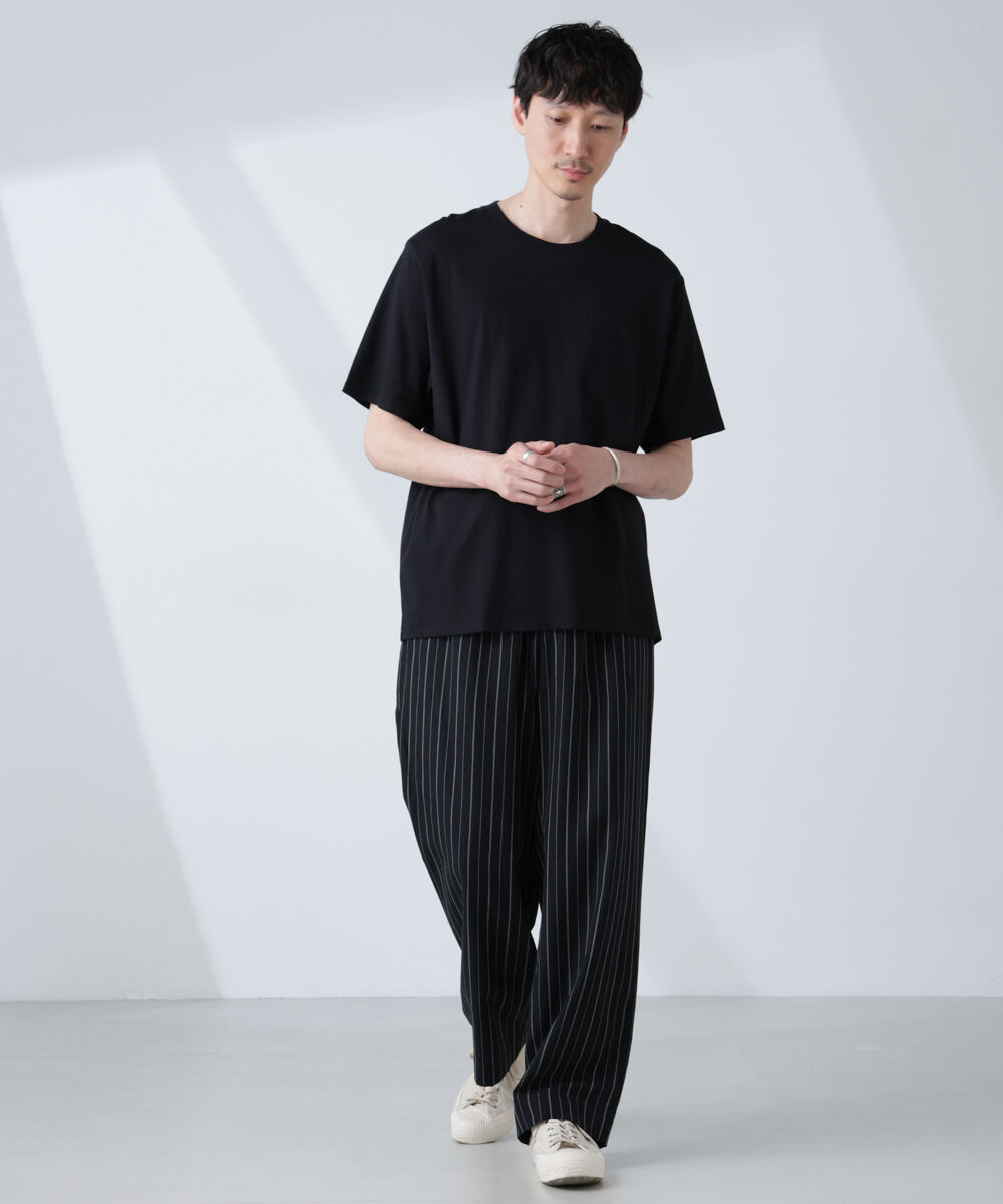 NANO universe「WEB限定/Anti Soaked(R) 汗染み防止 クルーネックレギュラーシルエットTシャツ」|Tシャツ・カットソー|