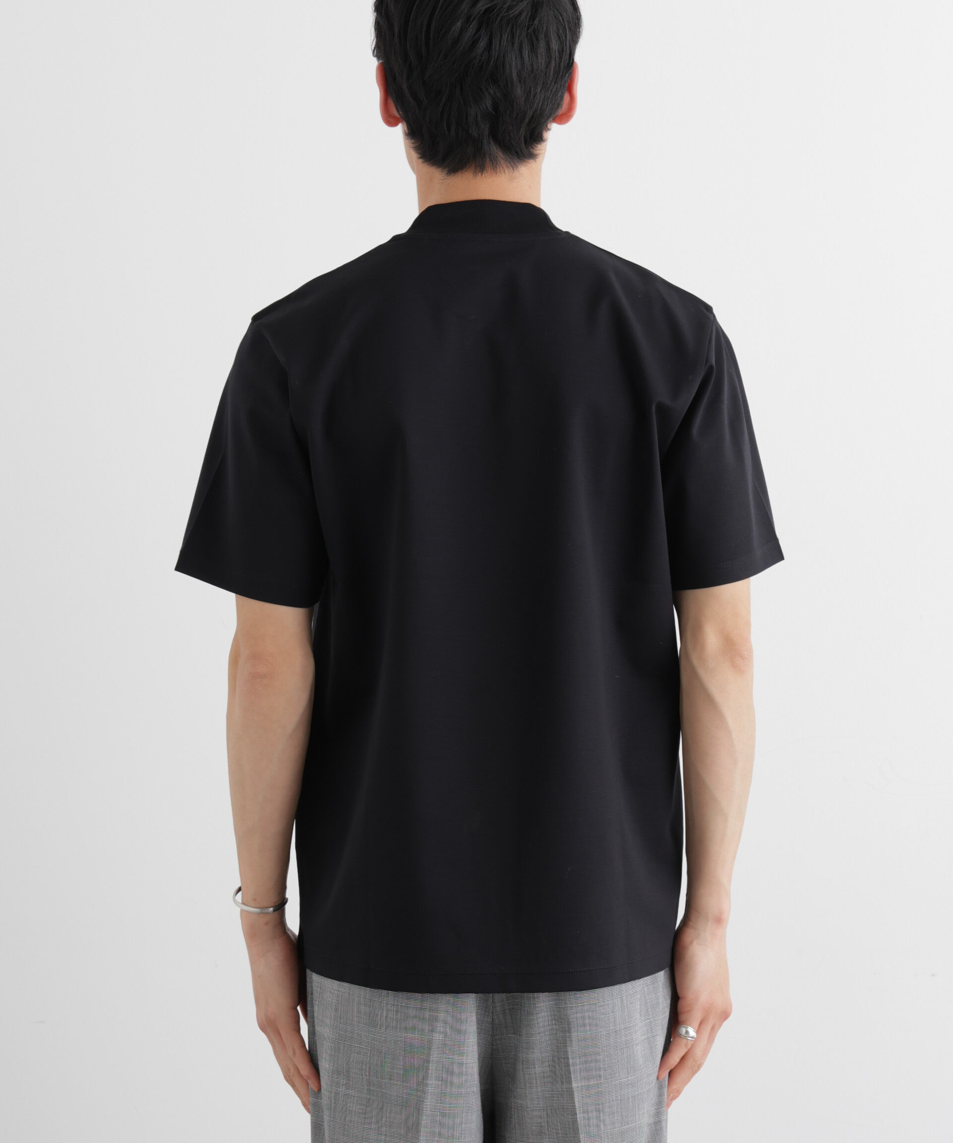 NANO universe「ジャケT(R) プレミアム クルーネック 半袖」|Tシャツ・カットソー|