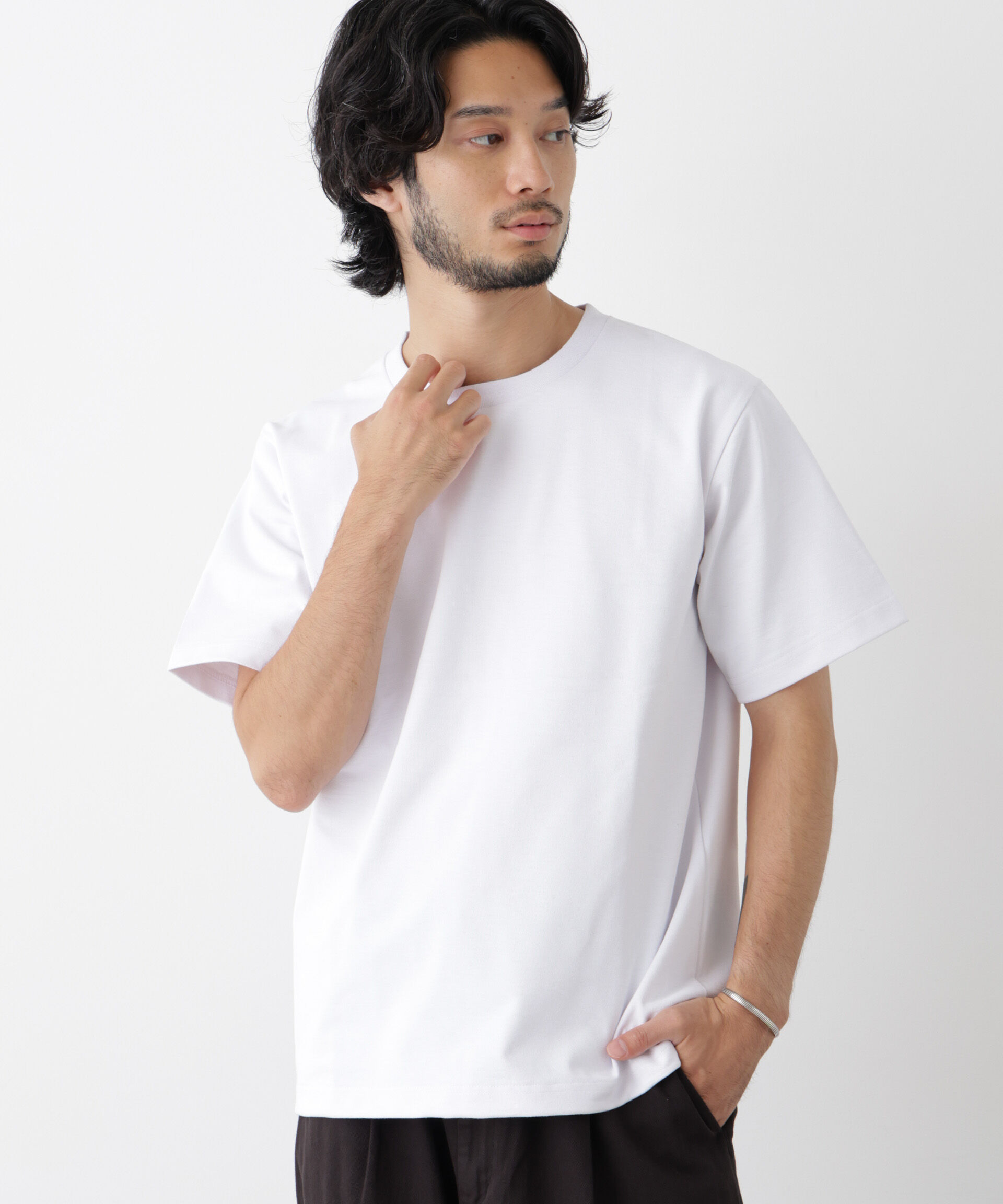 NANO universe「phiten/ファイテン コットンタッチドライTシャツ半袖」|Tシャツ・カットソー|