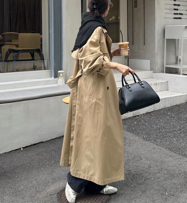 fredy emue「【発売のたび即完売】袖ボリュームトレンチコート」|トレンチコート|