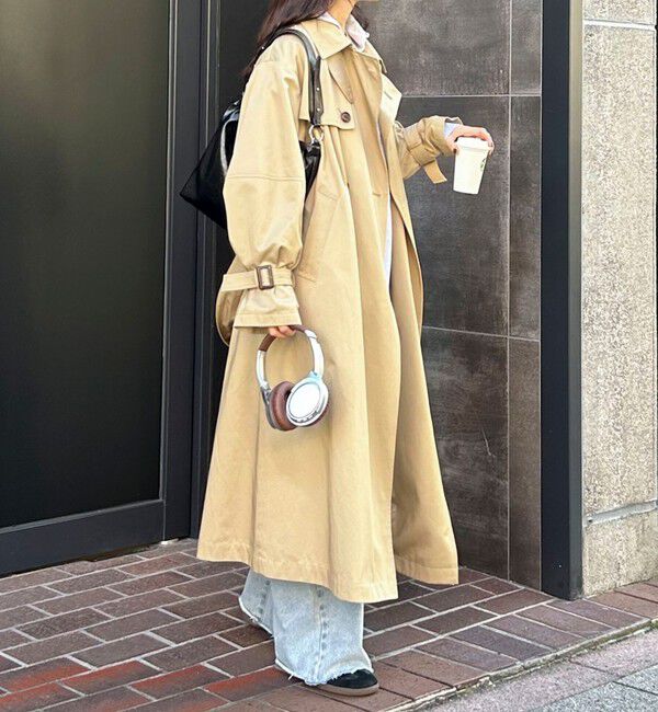 fredy emue「【発売のたび即完売】袖ボリュームトレンチコート」|トレンチコート|