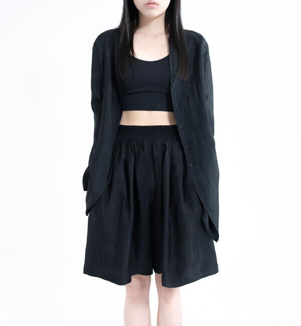  「eunoia｜ワイドイージーショートパンツ WOMEN」|その他|BLACK