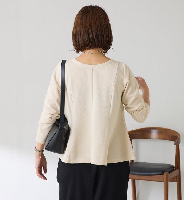  「【再販売決定!】《Matsushita企画》ワッフルペプラムカットソー」|Tシャツ・カットソー|