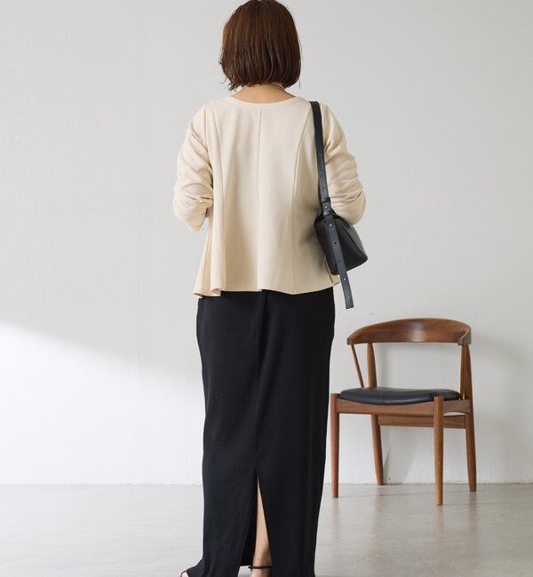  「【再販売決定!】《Matsushita企画》ワッフルペプラムカットソー」|Tシャツ・カットソー|