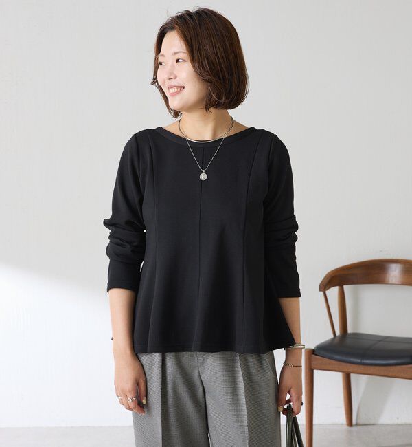 「【再販売決定!】《Matsushita企画》ワッフルペプラムカットソー」|Tシャツ・カットソー|