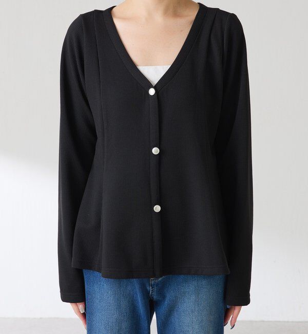  「【再販売決定!】《Matsushita企画》ワッフルペプラムカットソー」|Tシャツ・カットソー|