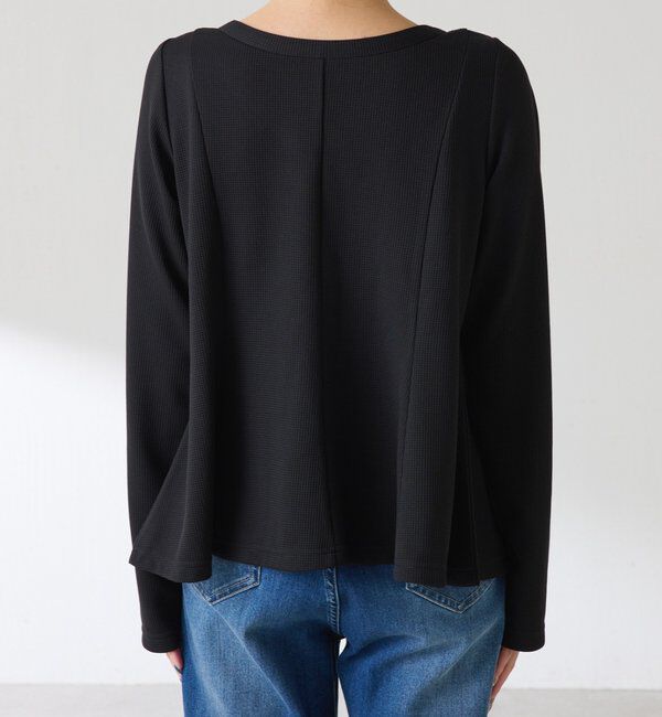  「【再販売決定!】《Matsushita企画》ワッフルペプラムカットソー」|Tシャツ・カットソー|
