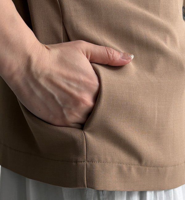  「【セットアップ可能】接触冷感5分袖ジャケット」|テーラードジャケット|