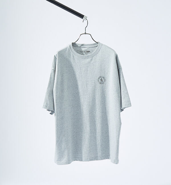 ABAHOUSE「バックプリント グラフィック 半袖Tシャツ/オーバーサイズ/LE TRIO AB」|Tシャツ・カットソー|