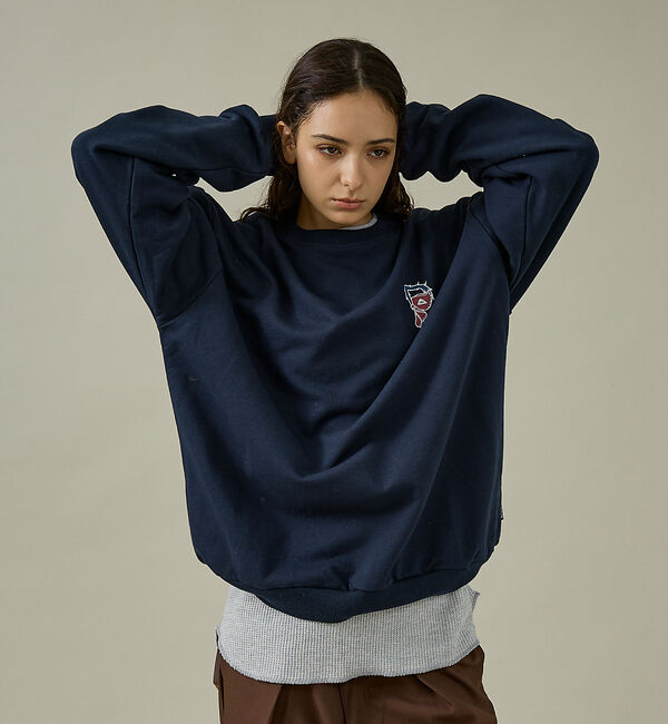 ABAHOUSE「【POLER/ポーラー】BIG LOGO CREW/ビッグロゴ クルーネックスウ」|スウェット・ジャージ|