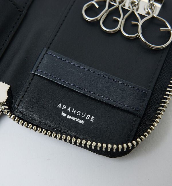 ABAHOUSE「【ABAHOUSE　les essentiels】定番キーケース / スマートキ」|キーケース|ブラック