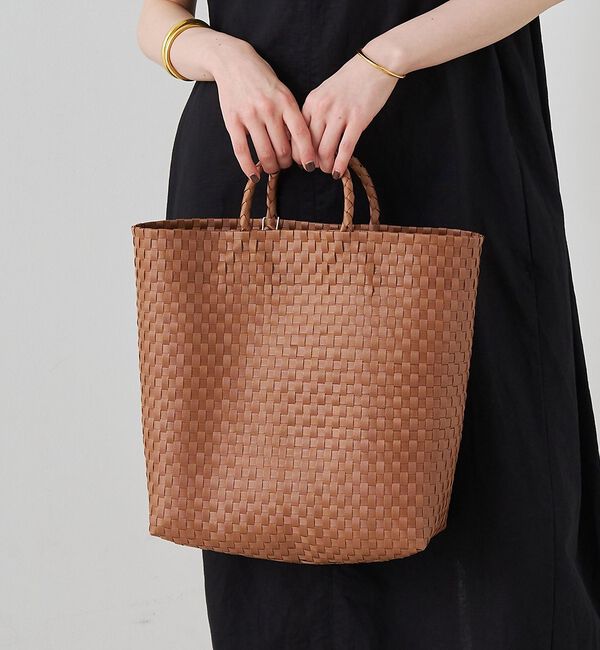 Rouge vif「【NHE/ニエ】カゴバッグ TO(TALL) トートバッグ」|かごバッグ|ブラウン